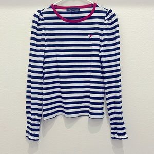 Tommy Hilfiger S Petite Long Sleeve Stripes Nautical Top